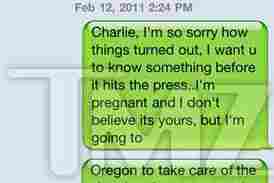 TMZ says this is a text that Kacey Jordan sent to Charlie Sheen